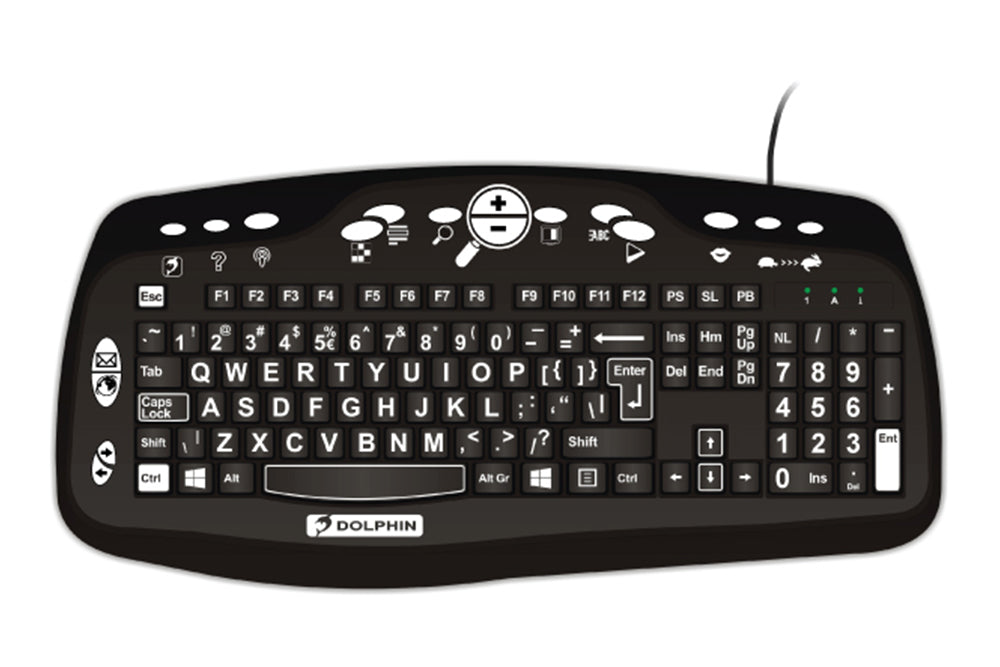 Dolphin Large Print Keyboard Sterling Adaptives